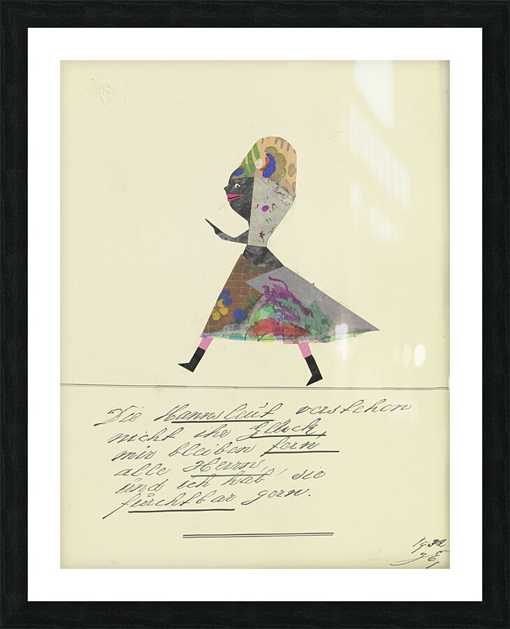 ‘Die Mannsleut verstehen nicht ihr Glück …’ 1932  My Pictures Become Wilder and Wilder By John Elsas Picture Frame print