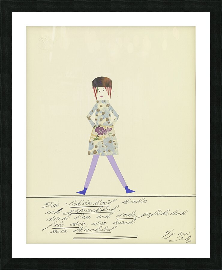 ‘Die Schönheit habe ich gepachtet …’ 1932  My Pictures Become Wilder and Wilder By John Elsas Picture Frame print