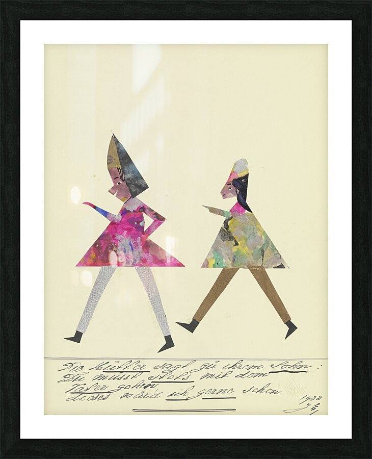 ‘Die Mutter sagt zu ihrem Sohn …’ 1932  My Pictures Become Wilder and Wilder By John Elsas Picture Frame print