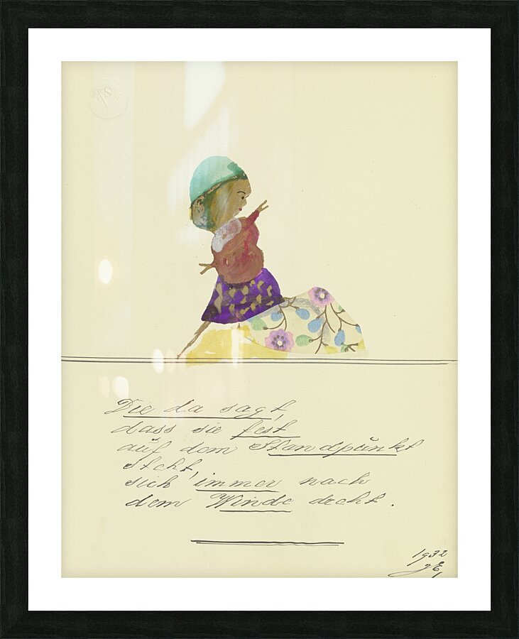 ‘Die da sagt …’ 1932  My Pictures Become Wilder and Wilder By John Elsas Picture Frame print