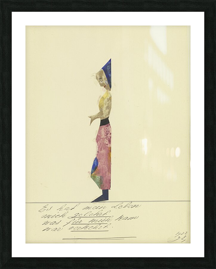 ‘Es hat mein Leben mich gelehrt …’ 1932  My Pictures Become Wilder and Wilder By John Elsas Picture Frame print