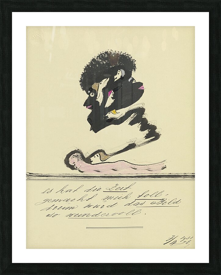 ‘Es hat die Zeit…’ 1931  My Pictures Become Wilder and Wilder By John Elsas Picture Frame print