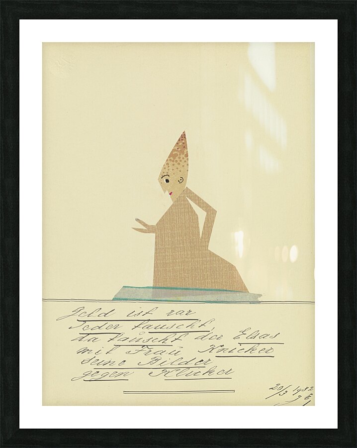 ‘Geld ist rar …’ 1931  My Pictures Become Wilder and Wilder By John Elsas Picture Frame print