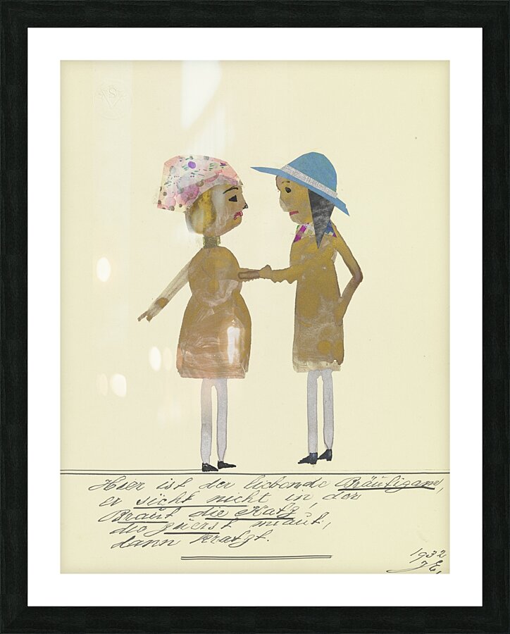 ‘Hier ist der liebende Bräutigam …’ 1932  My Pictures Become Wilder and Wilder By John Elsas Picture Frame print