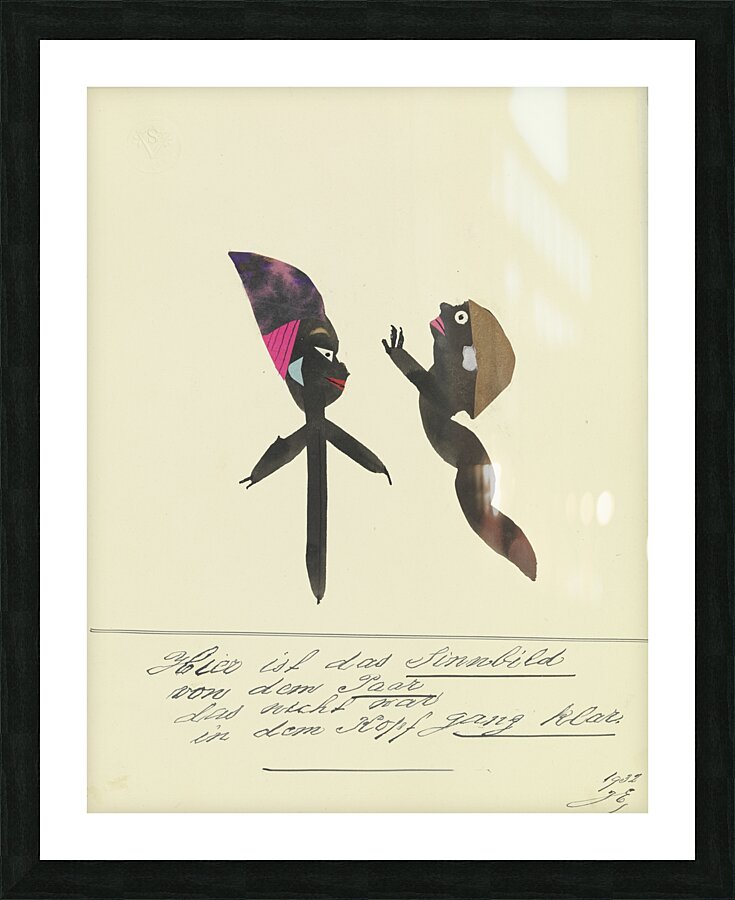 ‘Hier ist das Sinnbild von dem Paar …’ 1932  My Pictures Become Wilder and Wilder By John Elsas Picture Frame print