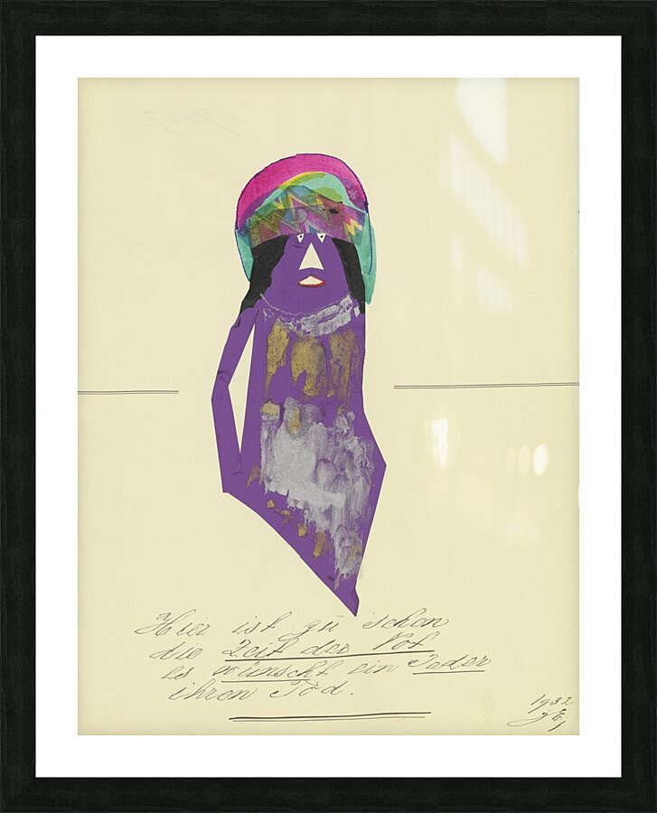 ‘Hier ist zu sehen die Zeit der Not …’ 1932  My Pictures Become Wilder and Wilder By John Elsas Picture Frame print