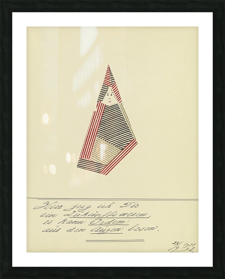 ‘Hier zeig ich Dir …’ 1931  My Pictures Become Wilder and Wilder By John Elsas Picture Frame print