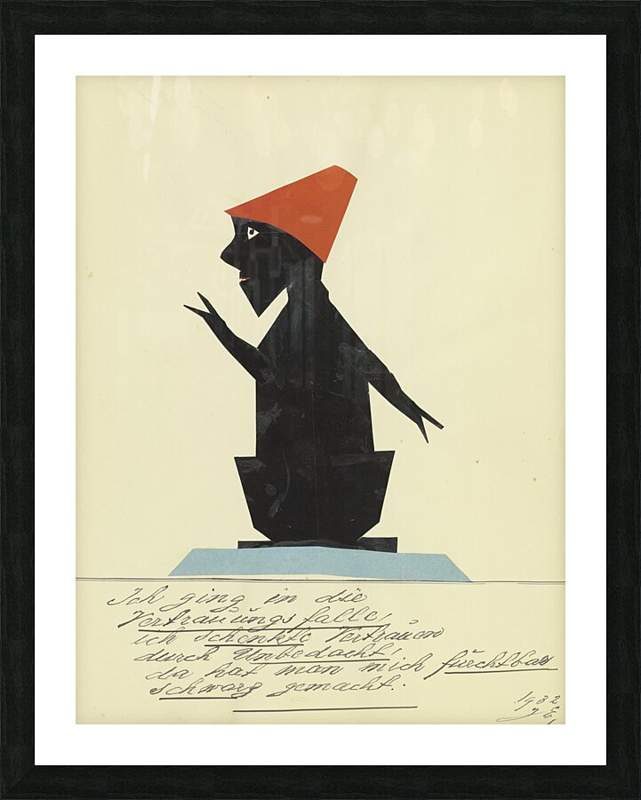 ‘Ich ging in die Vertrauungsfalle …’ 1932  My Pictures Become Wilder and Wilder By John Elsas Picture Frame print