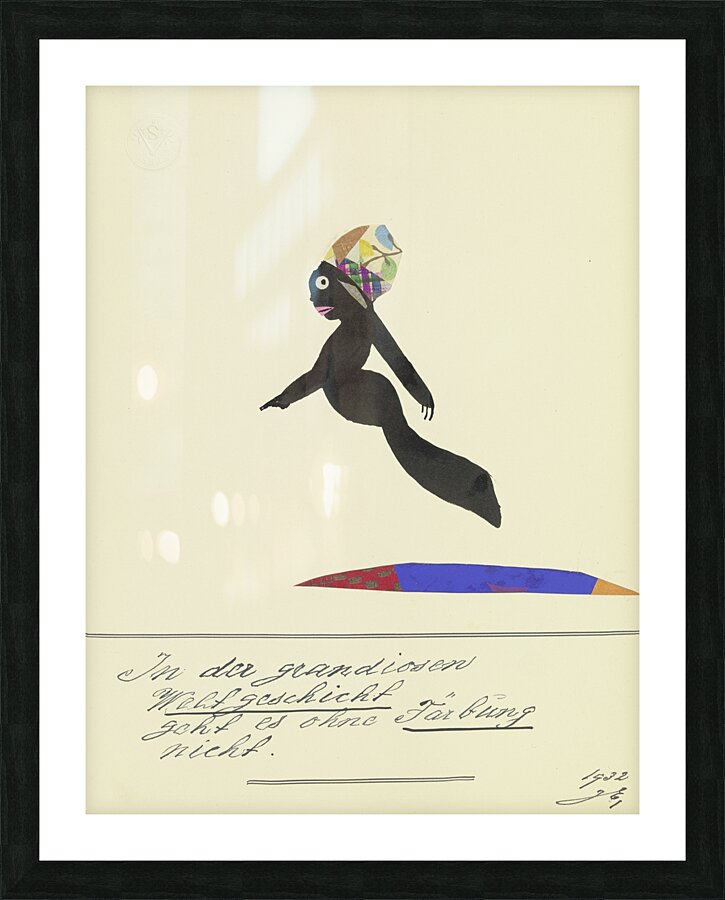 ‘In der grandiosen Weltgeschicht …’ 1932  My Pictures Become Wilder and Wilder By John Elsas Picture Frame print