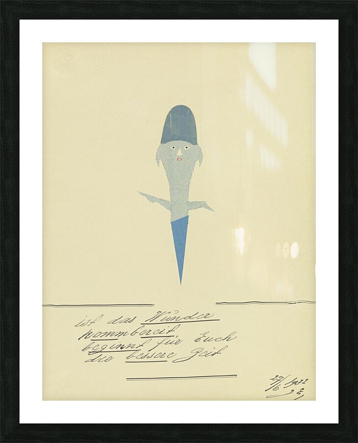 ‘Ist das Wunder kommbereit …’ 1932  My Pictures Become Wilder and Wilder By John Elsas Picture Frame print