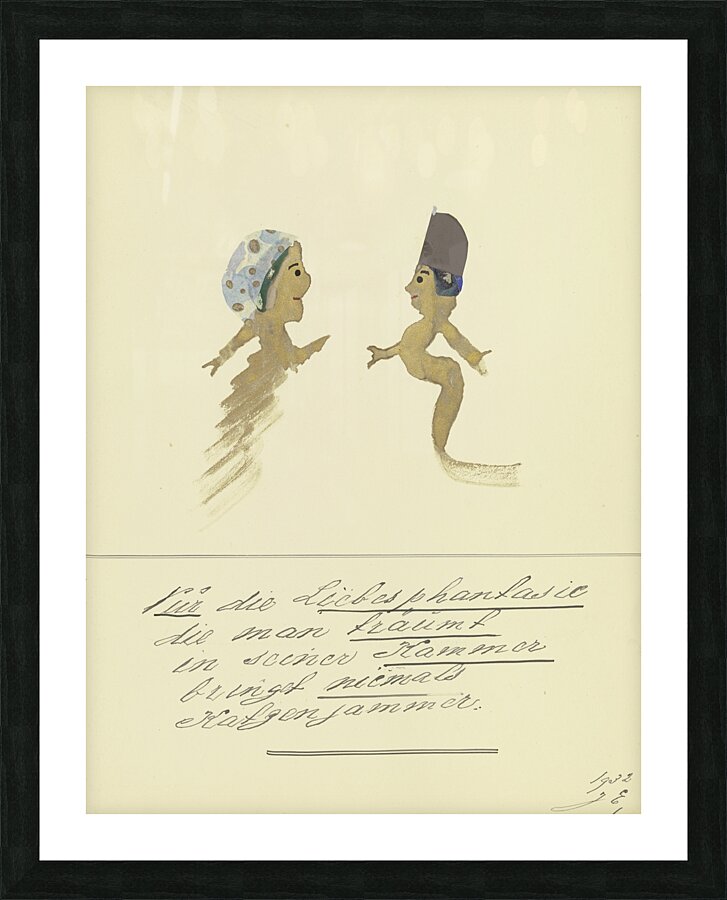 ‘Mit Vielen zu leiden ist nicht schwer …’ 1932  My Pictures Become Wilder and Wilder By John Elsas Picture Frame print