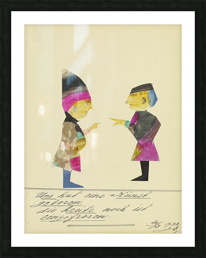 ‘Uns hat eine Kunst geboren …’ 1932  My Pictures Become Wilder and Wilder By John Elsas Picture Frame print