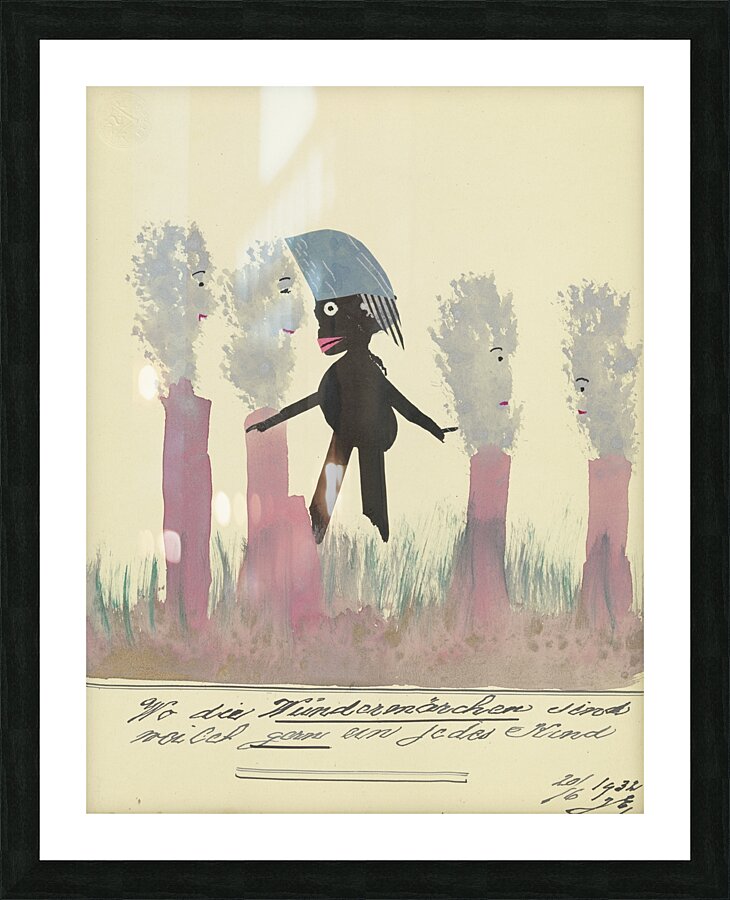 ‘Wo die Wundermärchen sind …’ 1932  My Pictures Become Wilder and Wilder By John Elsas Picture Frame print