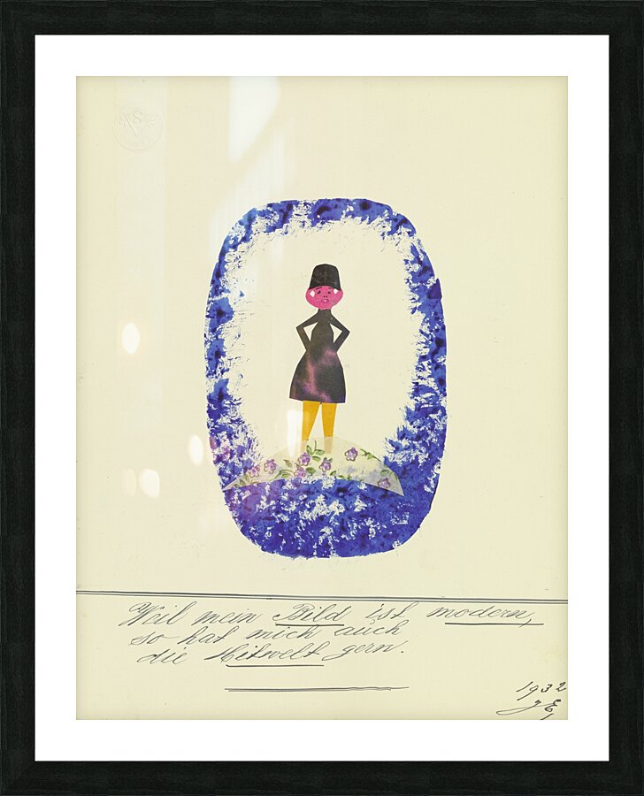 ‘Weil mein Bild ist modern …’ 1932  My Pictures Become Wilder and Wilder By John Elsas Picture Frame print