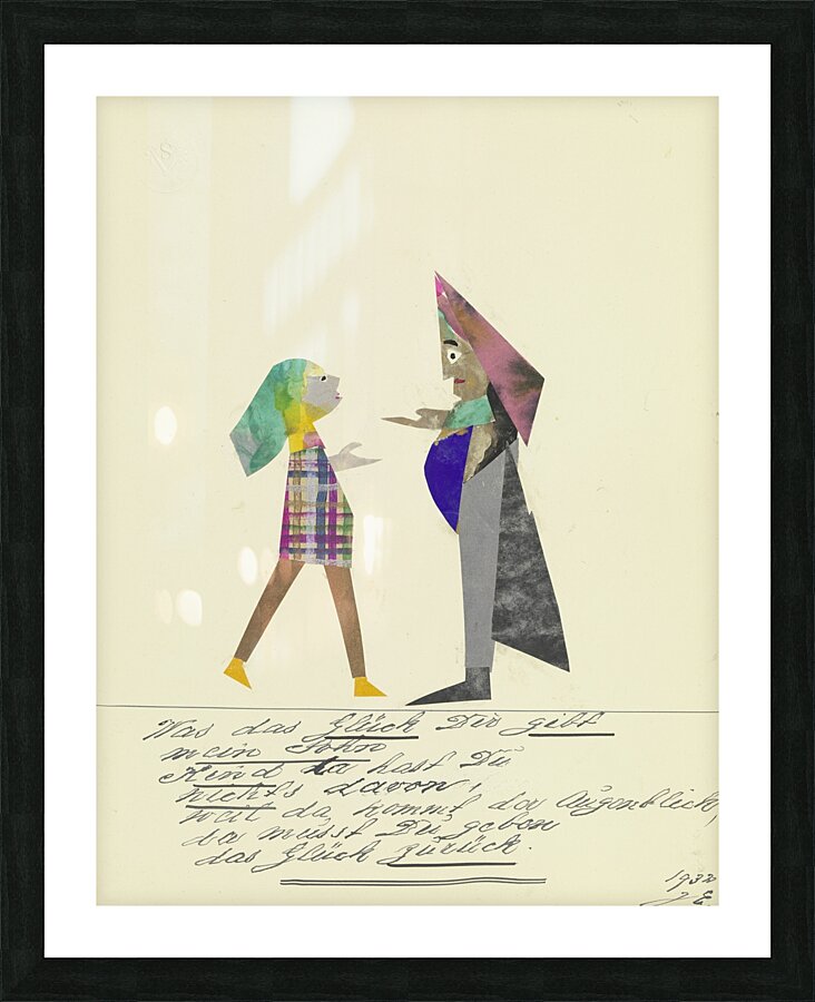 ‘Was das Glück Dir gibt mein Sohn …’ 1932  My Pictures Become Wilder and Wilder By John Elsas Picture Frame print