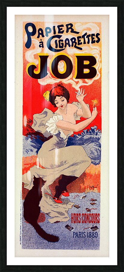 Papier À Cigarettes Job 1896 Posters by Georges Meunier Picture Frame print