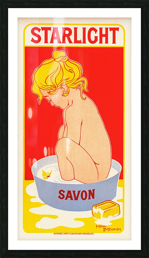 Savon Starlight 1900 Posters by Georges Meunie Picture Frame print