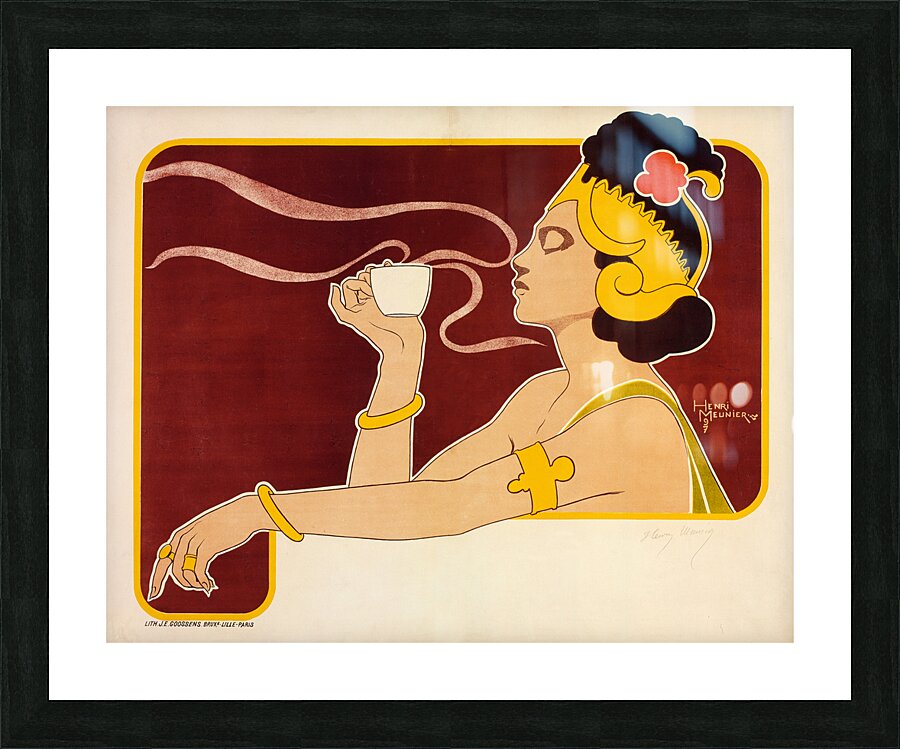 Rajah Henri 1897 Illustration by Georges Meunier Picture Frame print