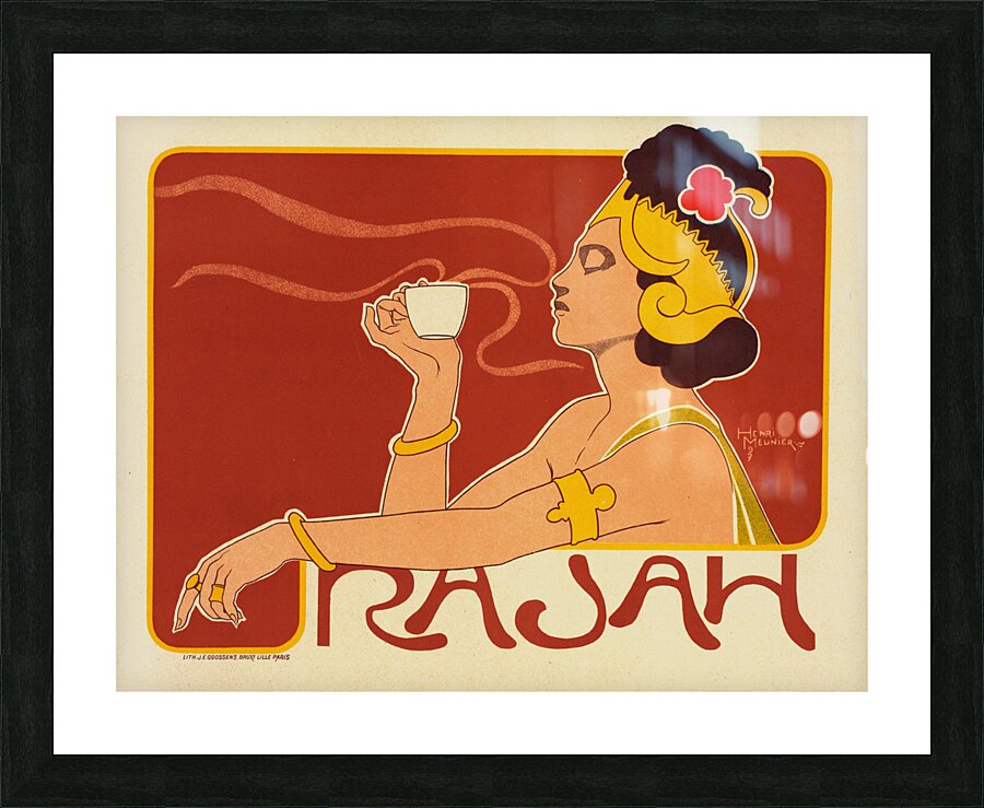 Café Rajah 1899 Posters by Georges Meunier Picture Frame print