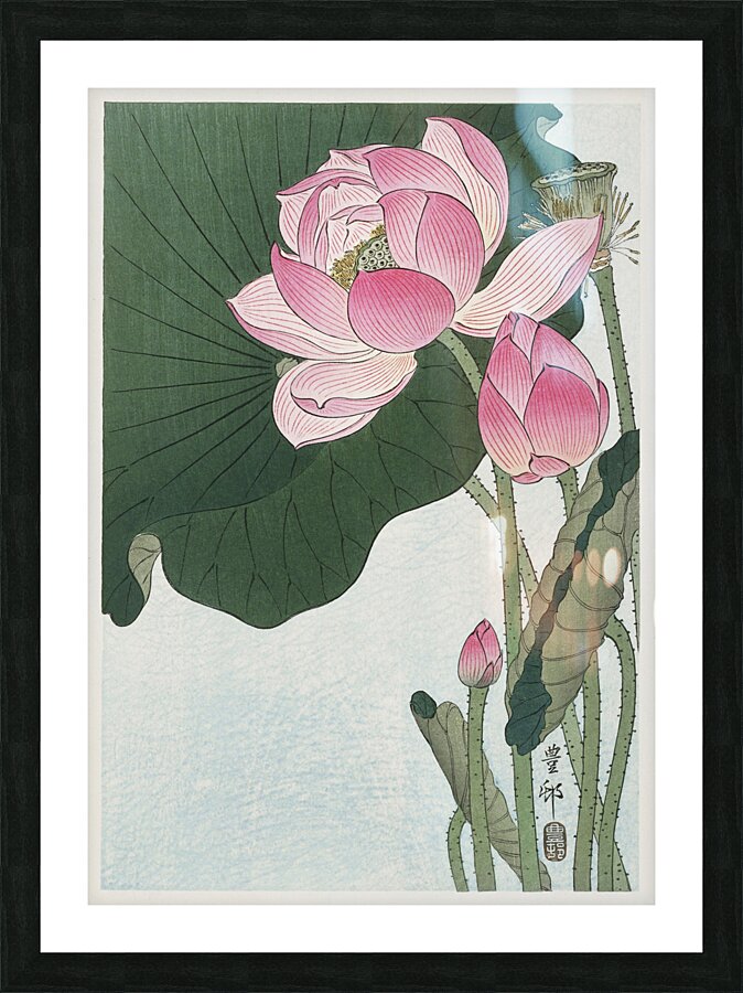 Mandarin ducks 1925 - 1936 by Ohara Koson 1877-1945. Picture Frame print