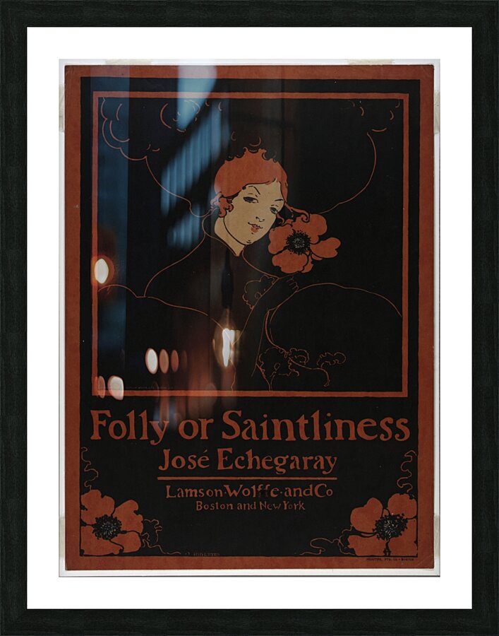 Folly or Saintliness by Ethel Reed Picture Frame print