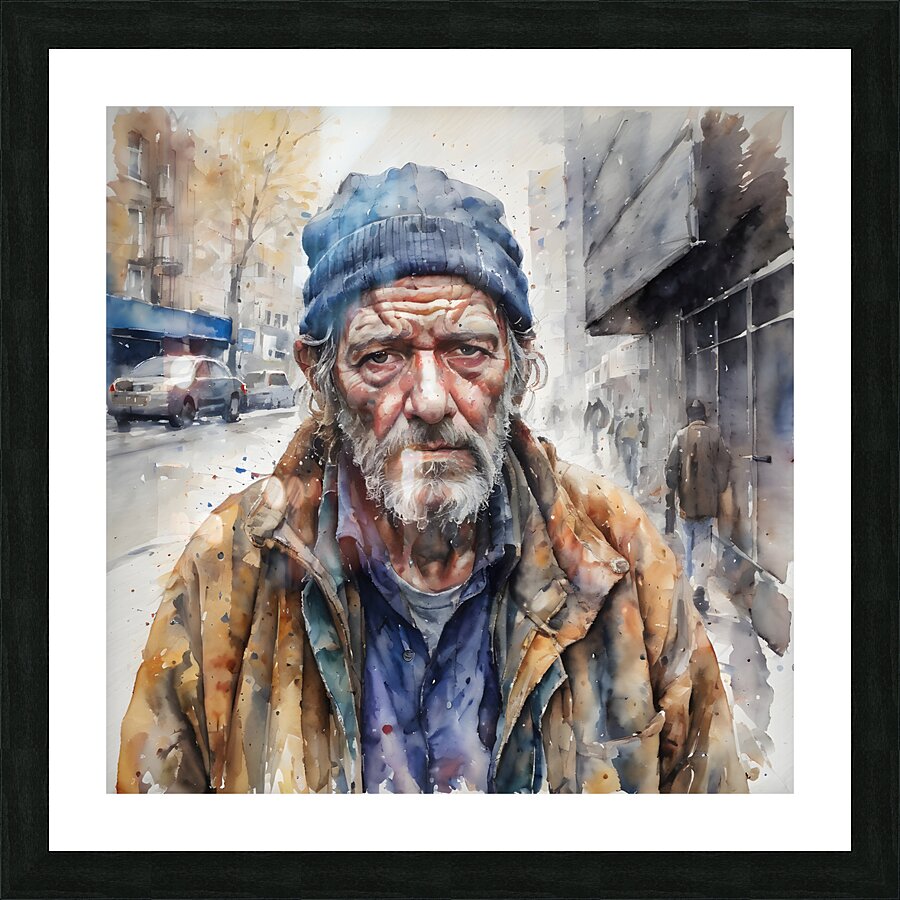 Watercolor Whats Left By Bruce Lazarus Picture Frame print