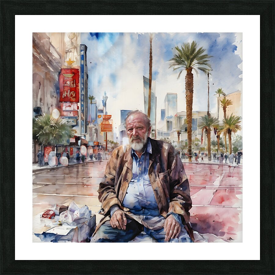 Watercolor “ Decisions Decisions Decisions” By Bruce Lazarus Picture Frame print