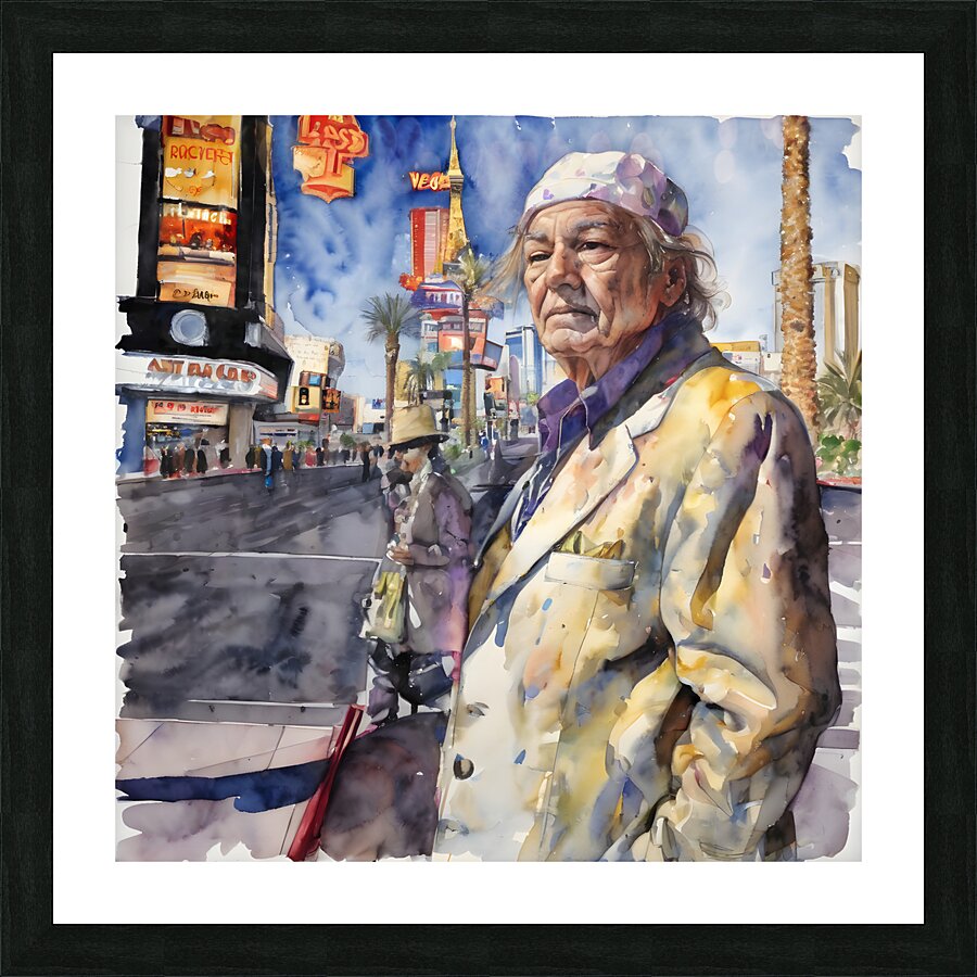 Watercolor Beyond Broke By Bruce Lazarus Picture Frame print