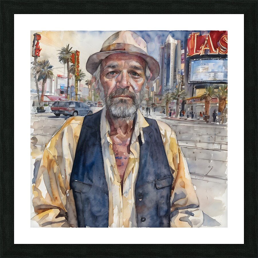 Watercolor You Never Know By Bruce Lazarus Picture Frame print