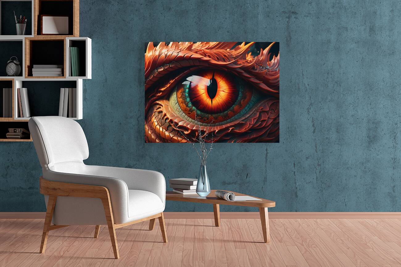 Dragons Hungry Eye By ISHISH Reproduction
