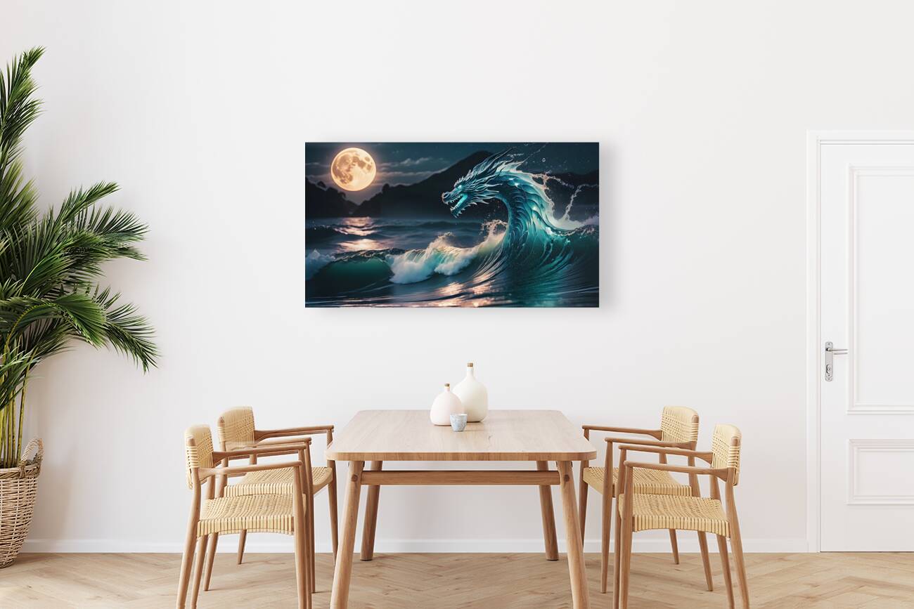 Lunar Dragon Tidal Wave By ISHISH Reproduction