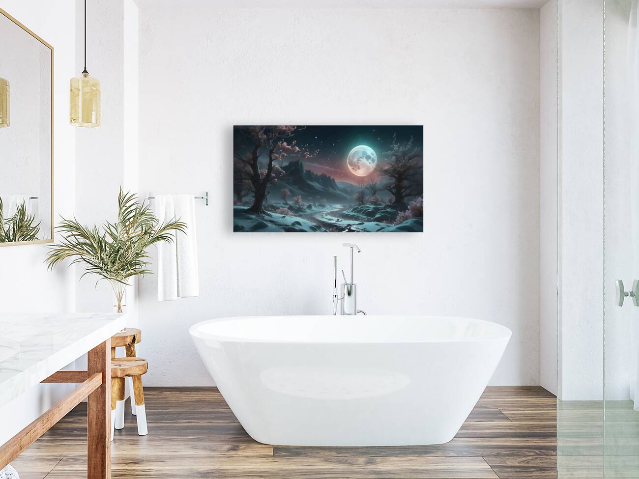 Magical Spring Moon By ISHISH Reproduction