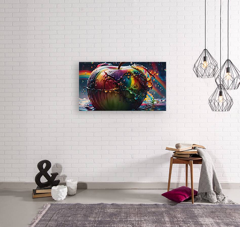 Rainbow Apple By ISHISH Reproduction