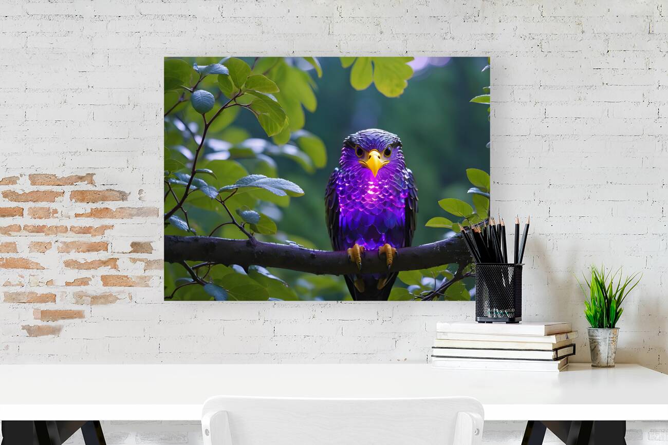 A  Amethyst Glass Eagle By ISHISH Reproduction