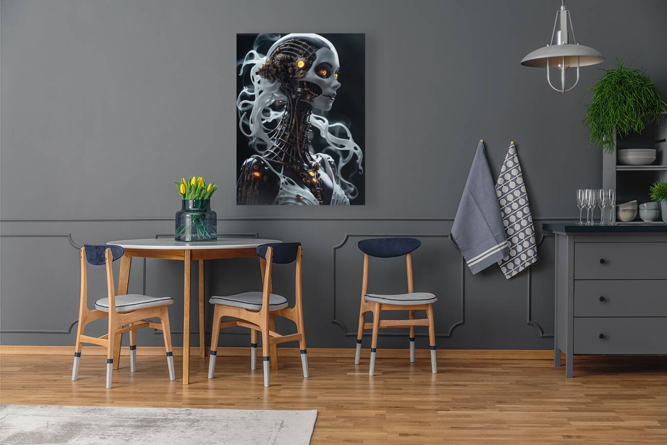 A Beautiful  Cyberpunk Nymph Ghost By ISHISH Reproduction