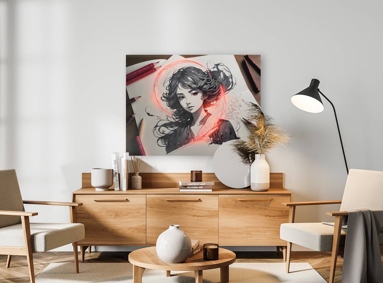 Magical Young Lady By ISHISH Reproduction