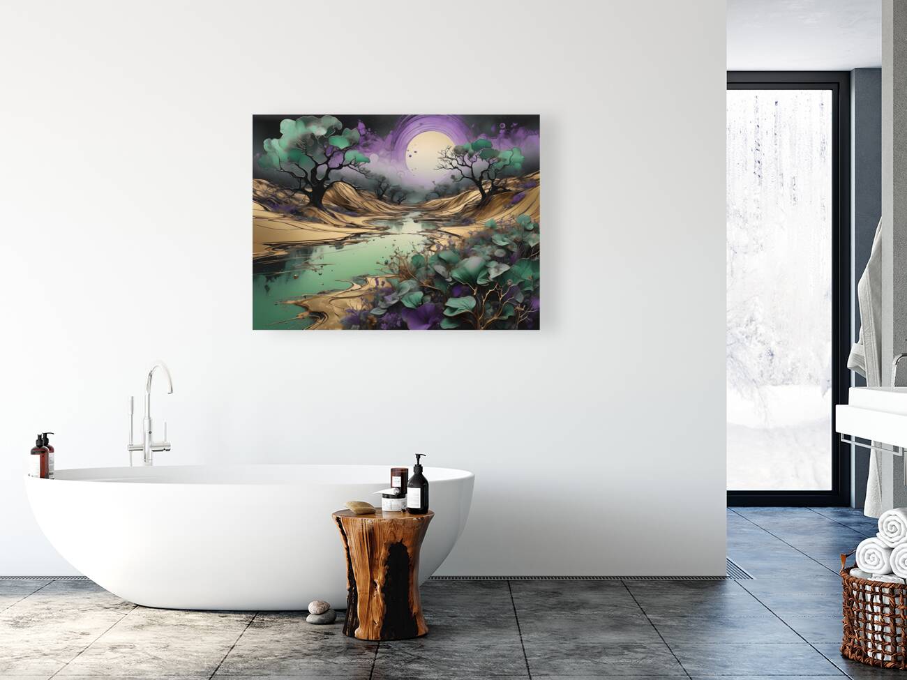 A Luxurious  Golden Brown Valley By ISHISH Reproduction