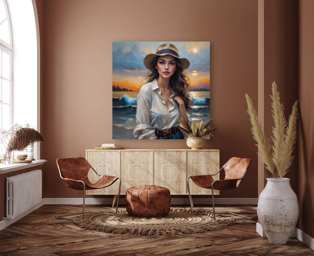 Rugid Lady By ISHISH Reproduction