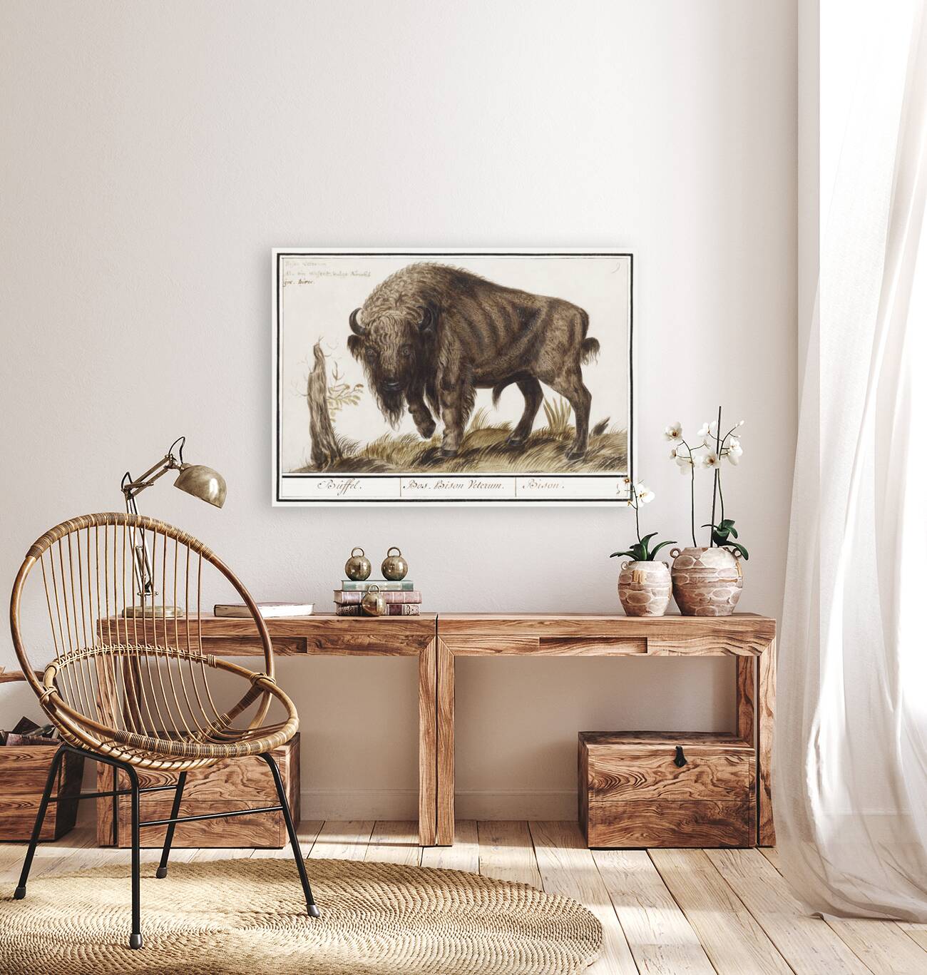 Wisent in vintage style Reproduction
