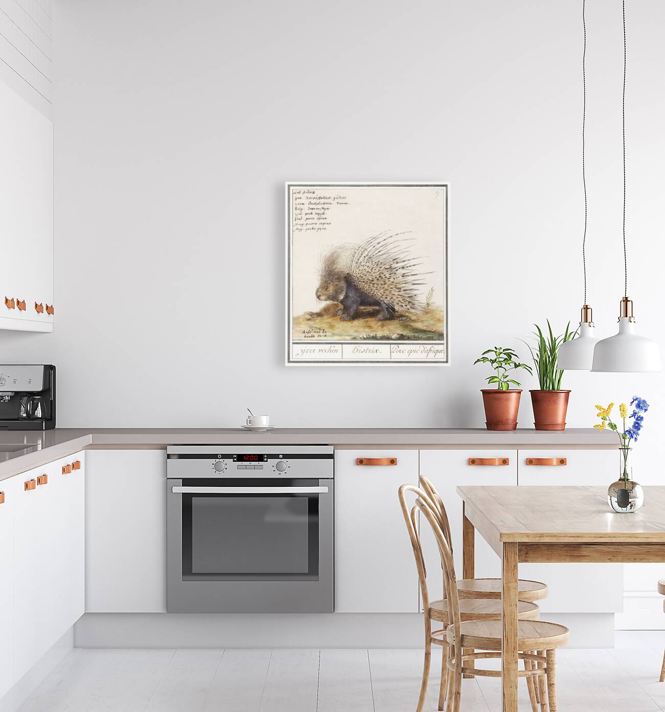 Grape hyacinth in vintage style Reproduction