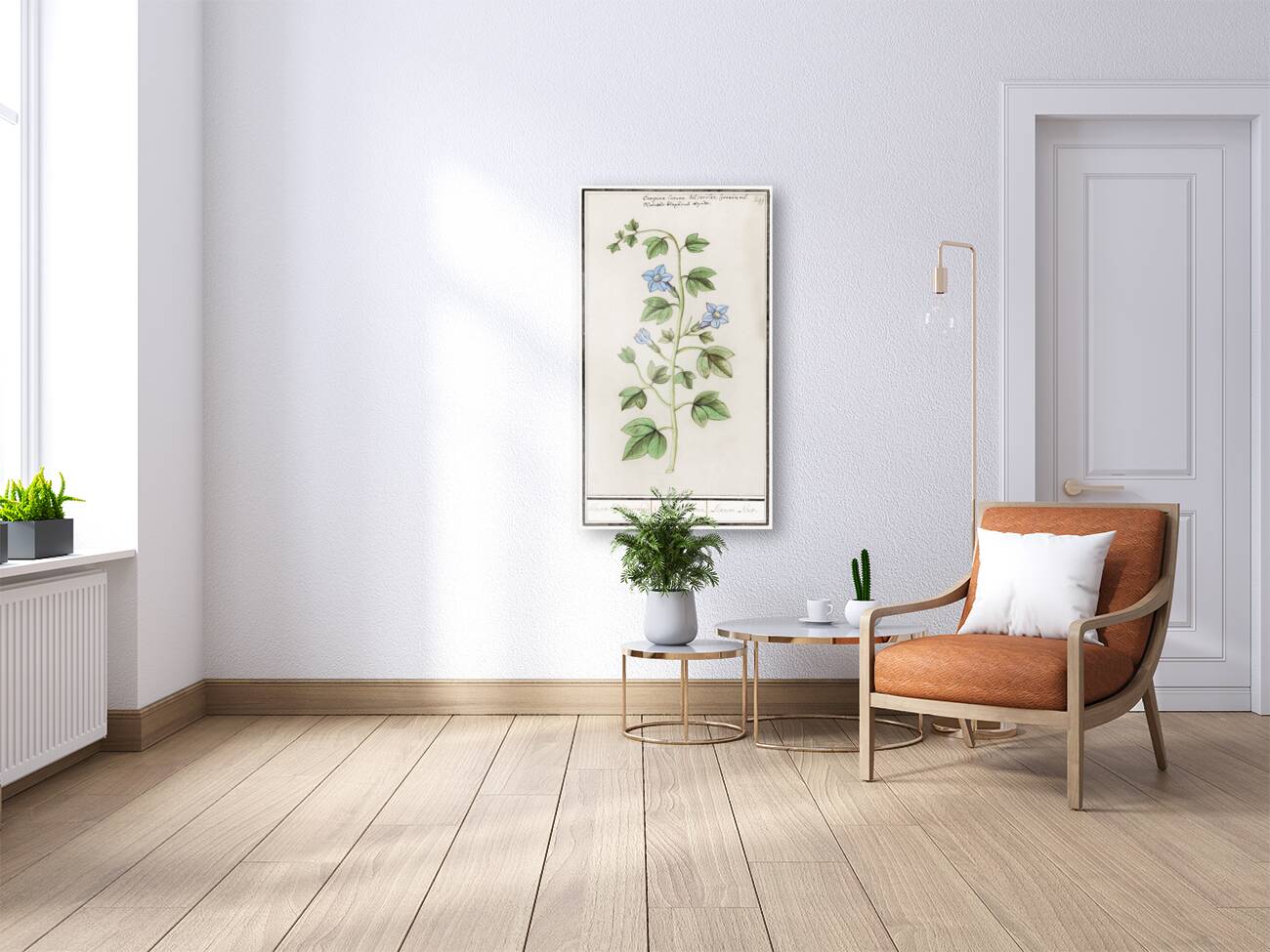 Bell flower in vintage style Reproduction