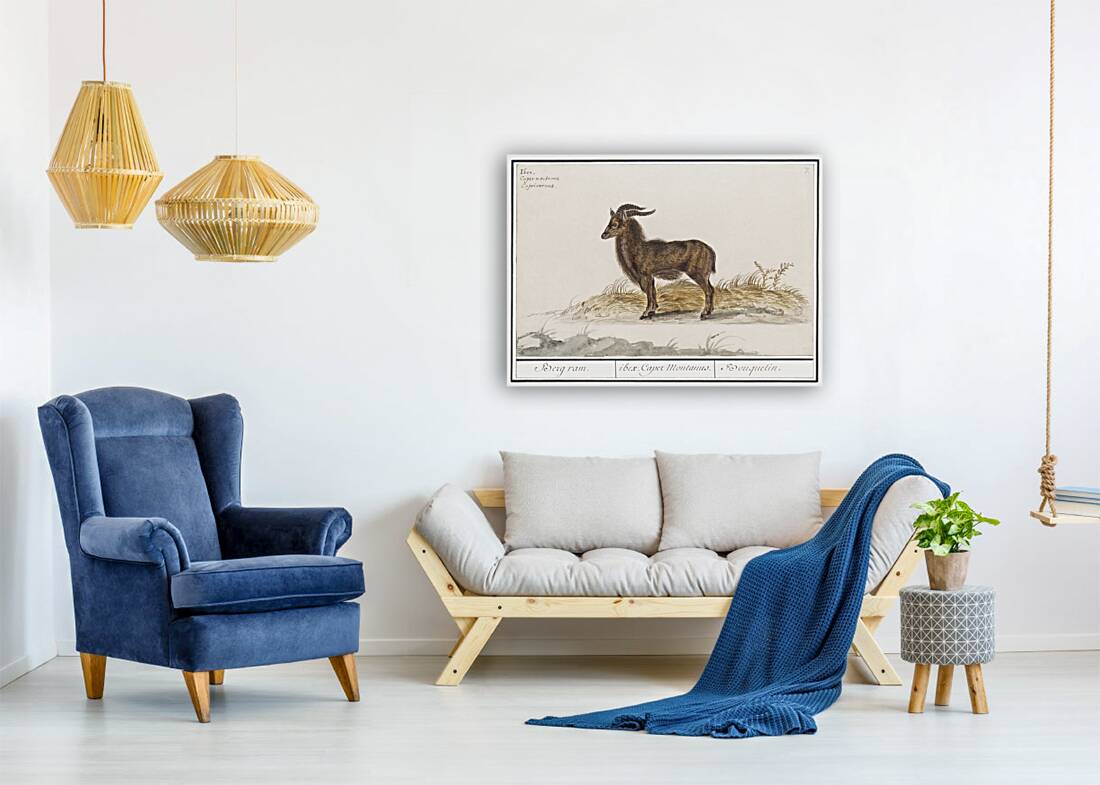 Ibex in vintage style Reproduction