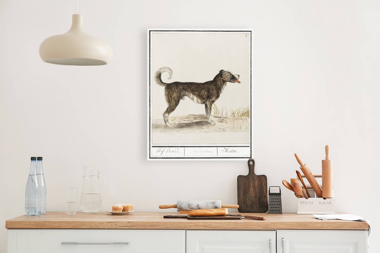 Dog in vintage style Reproduction