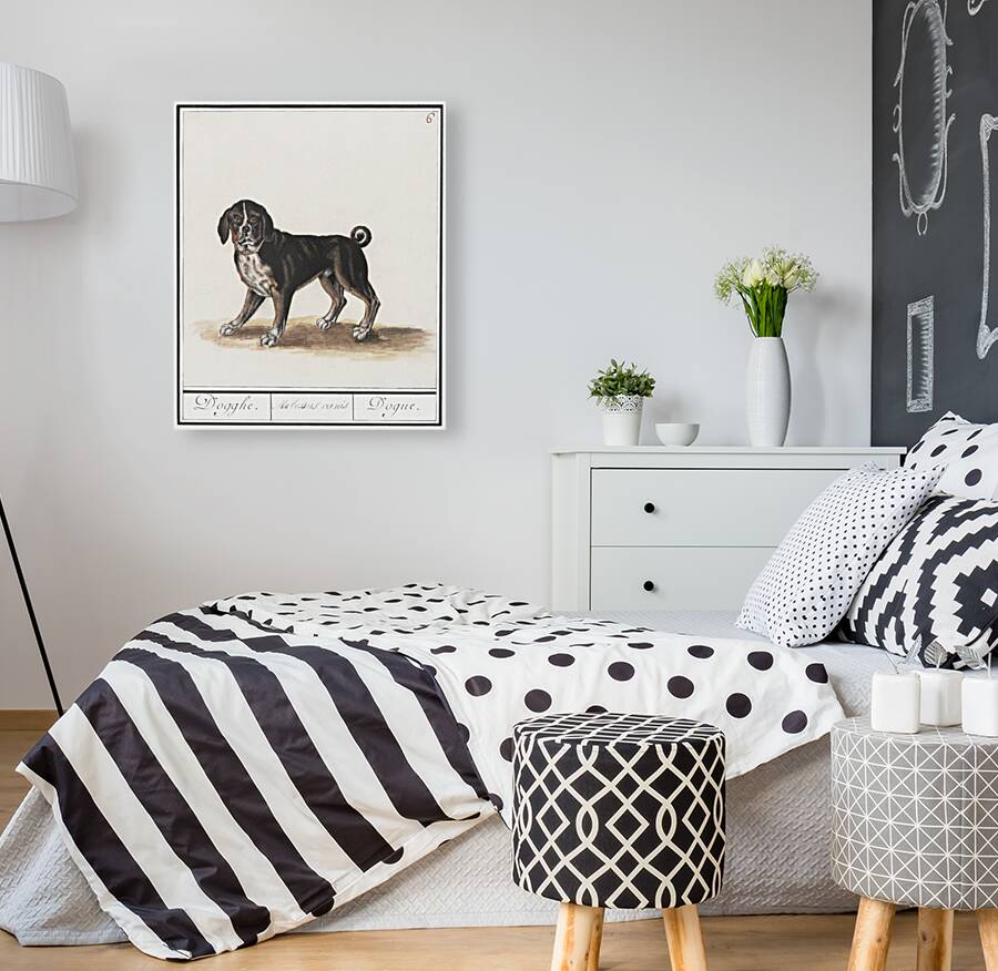 Dog in vintage style Reproduction