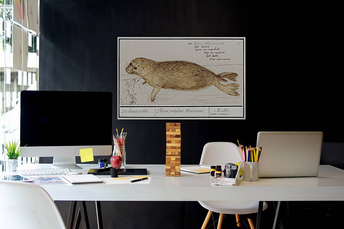 Seal in vintage style Reproduction