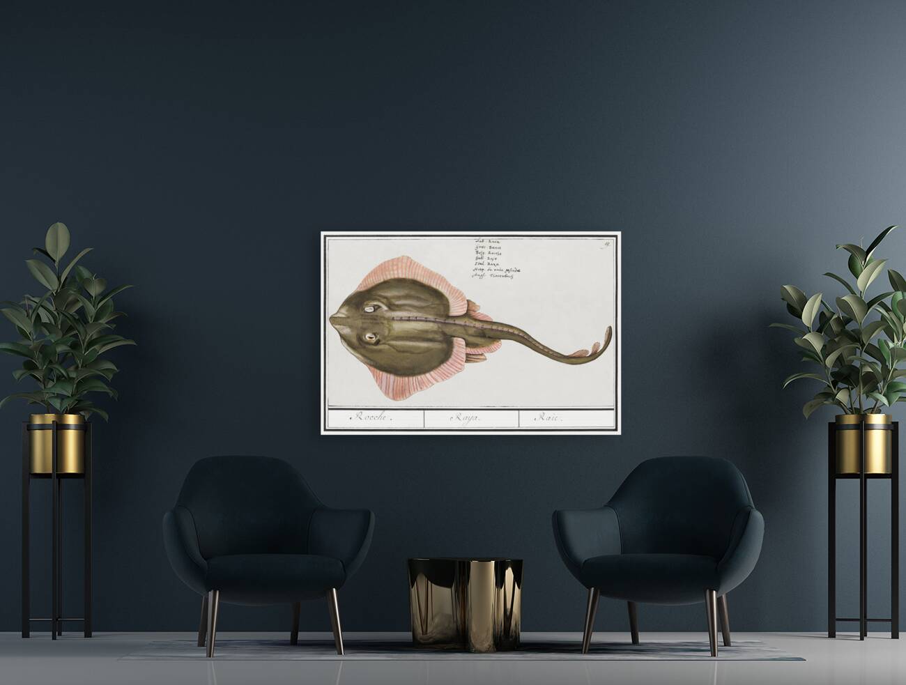 Rays in vintage style Reproduction