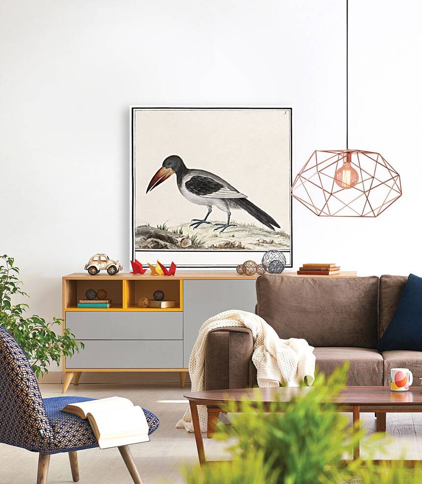 Unknown bird in vintage style Reproduction