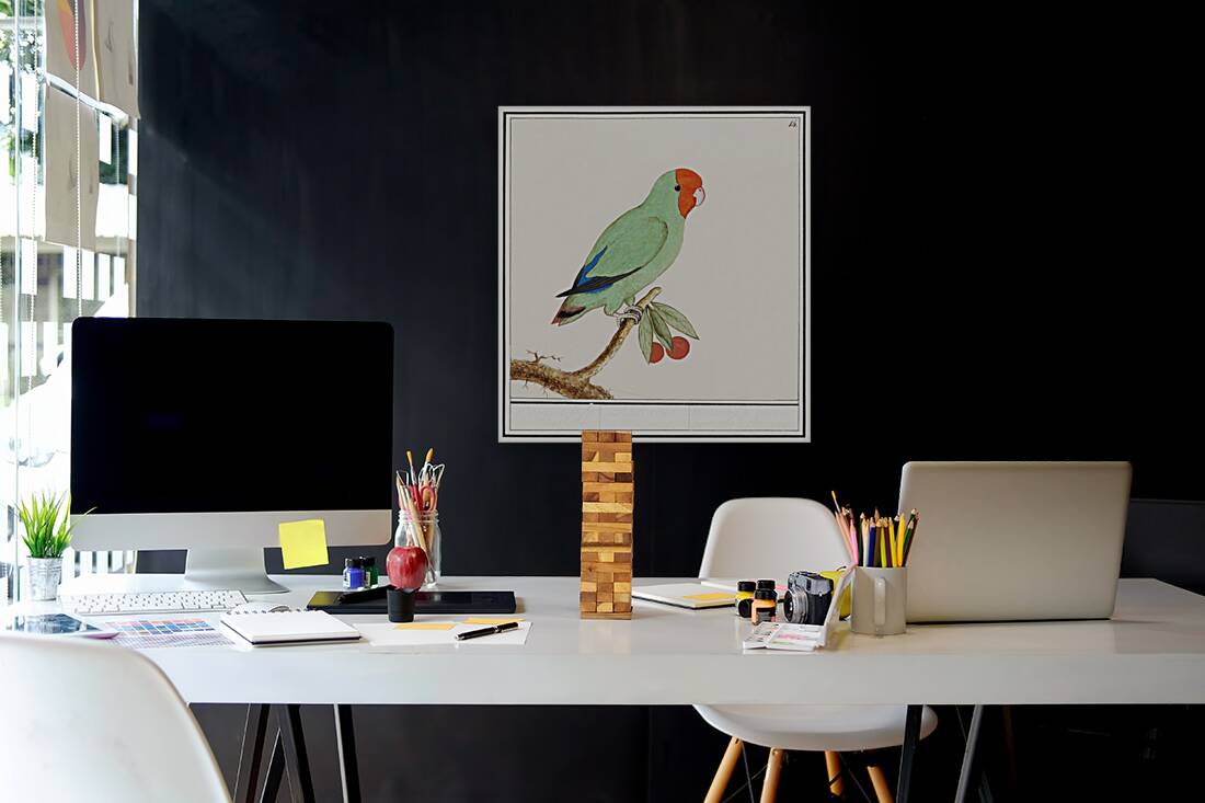 Wallcreeper in vintage style Reproduction