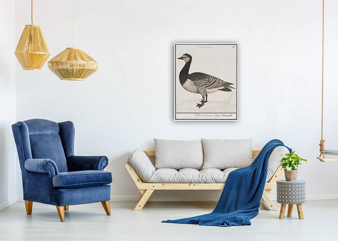 Domestic goose in vintage style Reproduction