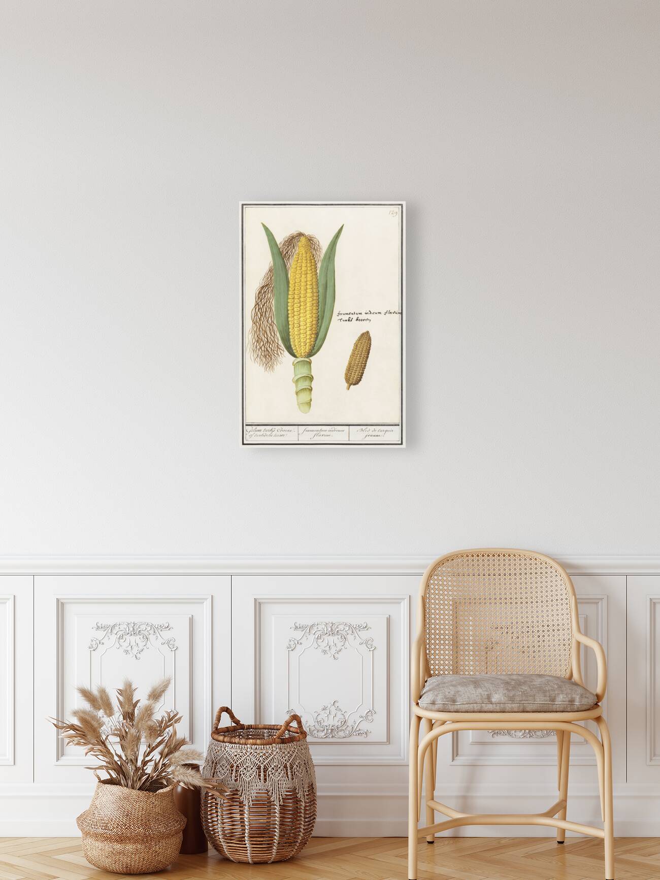 Corn in vintage style Reproduction